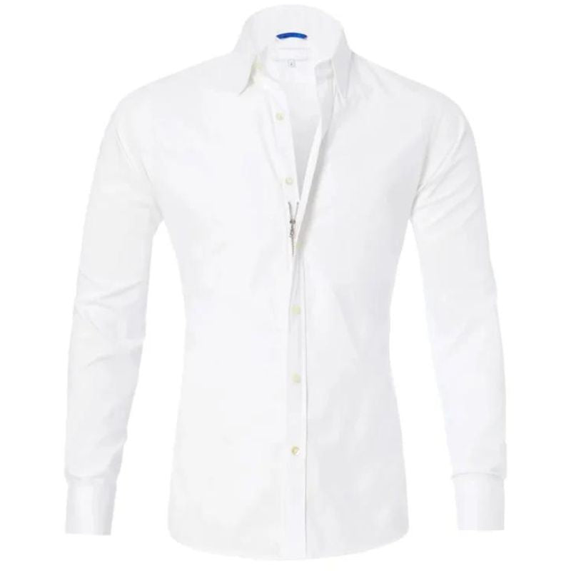 Roben | Elegant rynkefri poloskjorte med knapper for menn