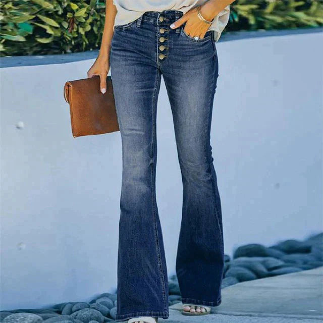 Kerryl | Street Style Sexy Jeans med høy midje for kvinner